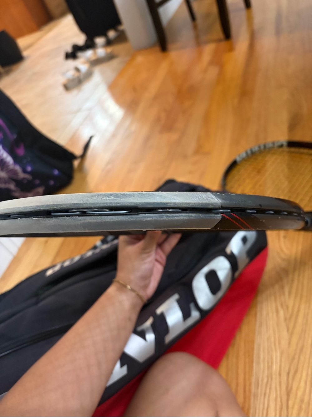 Black and Red Tennis Racquet — Performance Racket gamma - Picture 6 of 6